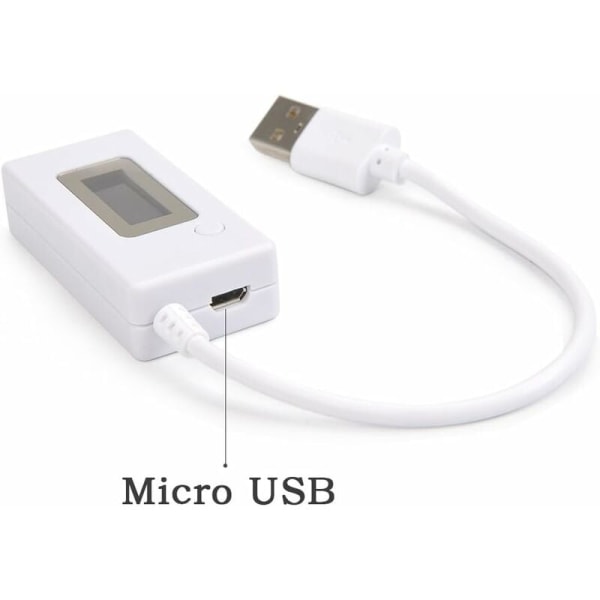 USB-virrankuluttajan virta- ja jännitetesteri multimetri USB-laturin virta- ja jännitekapasiteettimittari tietokoneelle, puhelimelle, virtapankille KLB