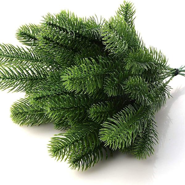 Kunstige Gran Grene Julepynt Indendørs Gran Grene Grønne Grene KLB