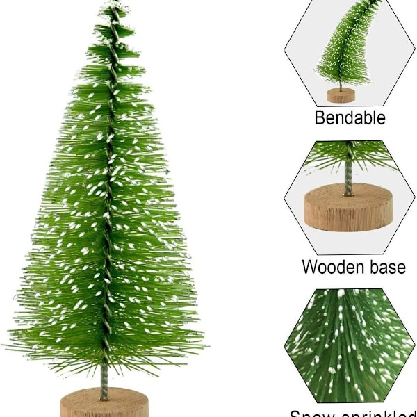 DIY Set med 10 konstgjorda julgranar Mini julgranar KLB