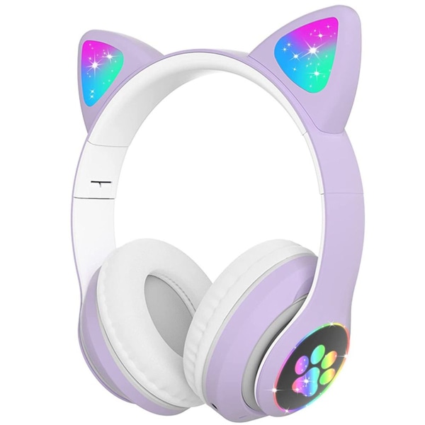 Bluetooth-hörlurar barn, hopfällbara pojke/flicka hörlurar hörlurar