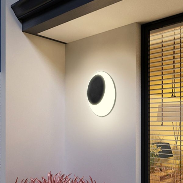 LED-vägglampa för inomhus/utomhus, aluminium + PC, vattentät KLB