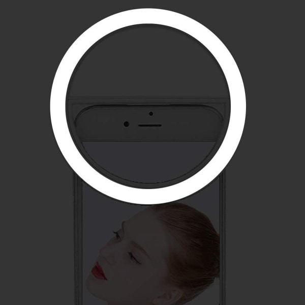 LED cirkelfyldningslys, til smartphones, puder, make-up spejle