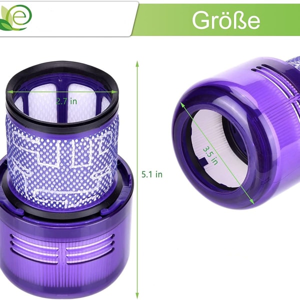 V11-suodatin Dysonille, 3 kappaleen vaihtosuodatin Dyson V11 -pestävä suodatin