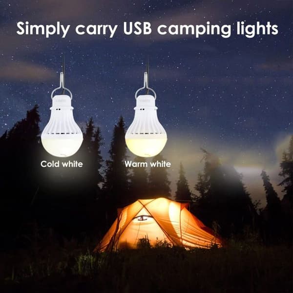 5W 5V USB-pære Campinglys Nødlys Specifikationer: Touch-dæmpning Linje 6
