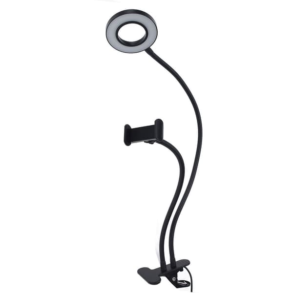 Justerbar multifunksjonell USB selfie-ringlys for mobiltelefoner KLB
