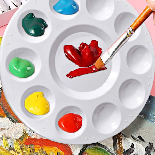 Blandings Palette, Farvepalette og Malepalette til Opbevaring 12 stk. Skygge