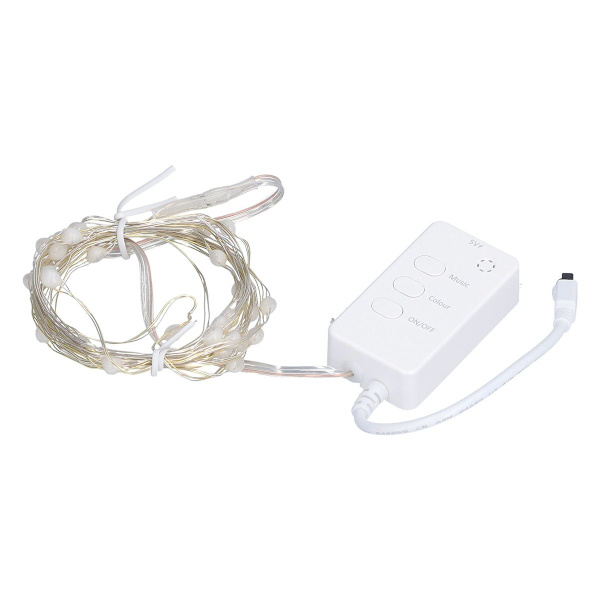 3m 30 LED-ljusslinga Bluetooth koppartrådslampor med fjärrkontroll KLB