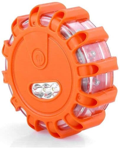 Orange LED-batteridriven signalljus