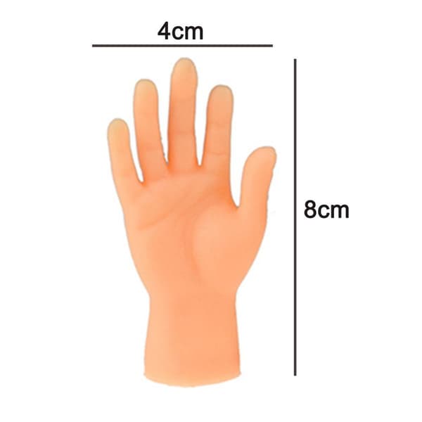 Fingerdockor mini fingerhänder med vänster och höger hand, silikonhandflator KLB