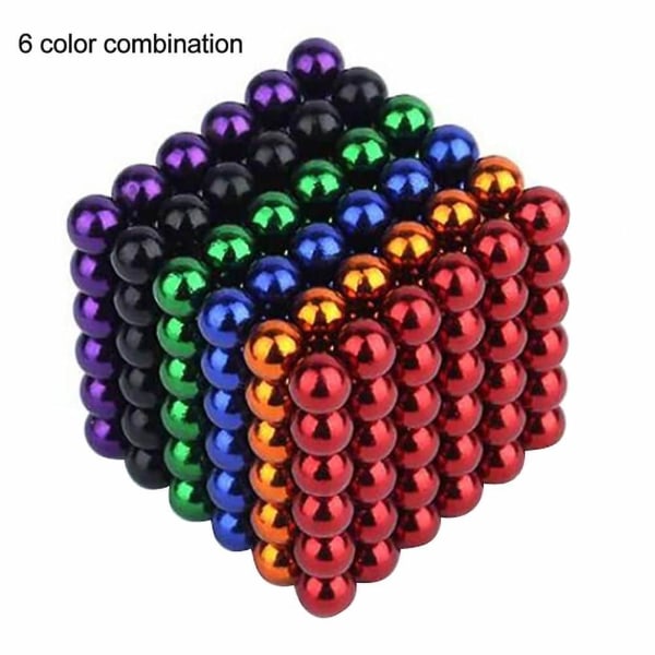 Blå 216 stykker 3mm Farve Magnetisk Early Learning pædagogisk legetøj
