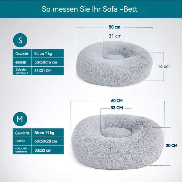 Bedsure kattbädd tvättbar fluffig hundbädd - katt sovplats för KLB