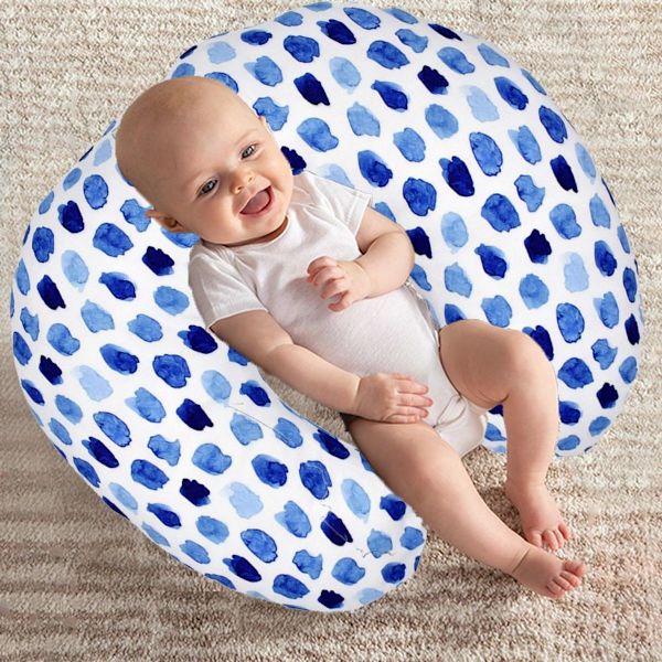Amning, flaskefodring, babystøtte | med dot blue KLB