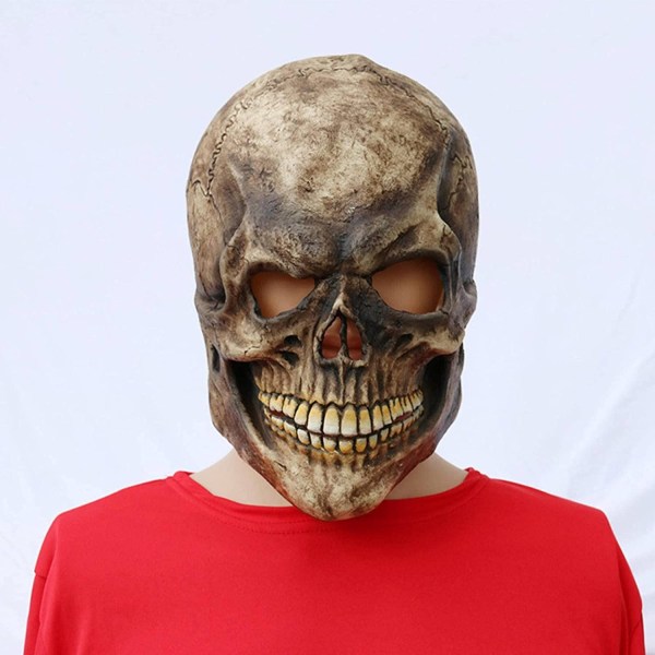 Halloween mask cosplay skalle huvud latex konstigt huvud