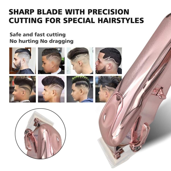 Wahl Magic Clipper Langaton Kotelo - Läpinäkyvä Rose Gold, DIY, Kampaamovarusteet KLB