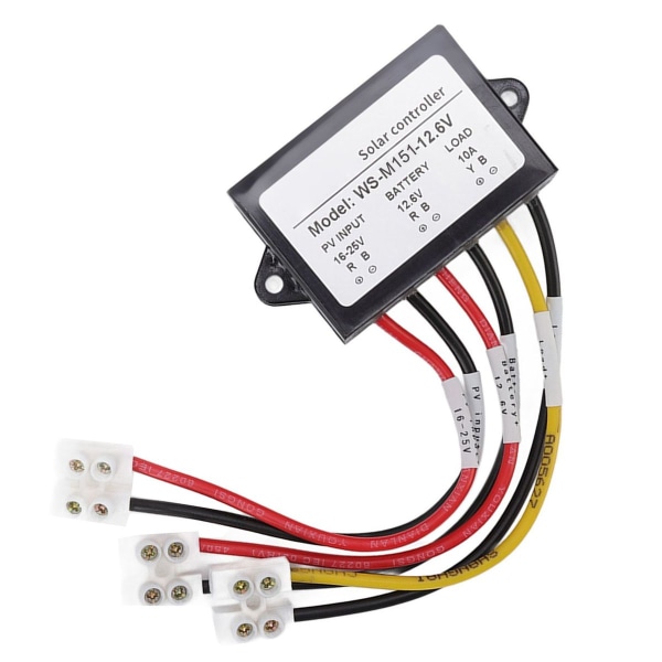 MPPT solcellecontroller 150W 10A lyssensitiv natbelastning KLB