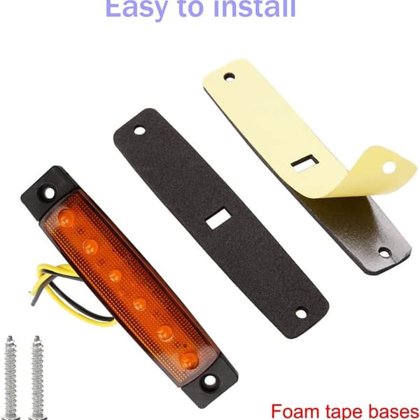 Pakke med 10 LED-positionslys, 12V 24V forreste bagerste LED-positionslys