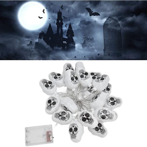 Halloween-valosarja, mielenkiintoiset taiteelliset kallovalosarjat 3m/9,84ft juhliin, festivaaleihin, sisä- ja ulkokoristeluun