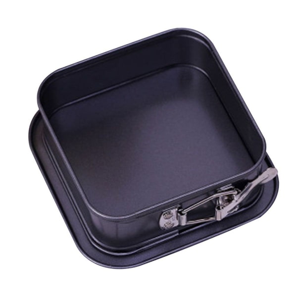 Non-stick fyrkantig bakplåt i kolstål med levande bottenlås kakform KLB