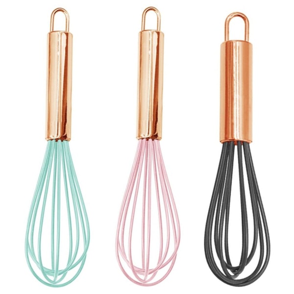 Silikone ballonpisker mælk og pisker mixer varme grøn + pink + grå KLB