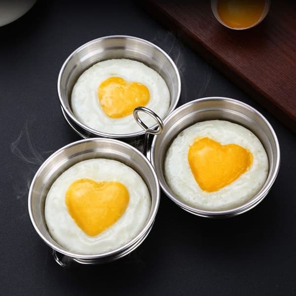 Y304 Barne Frokost Rustfritt Stål Eggkoker Husholdning Mini Multifunksjonell Eggdamper