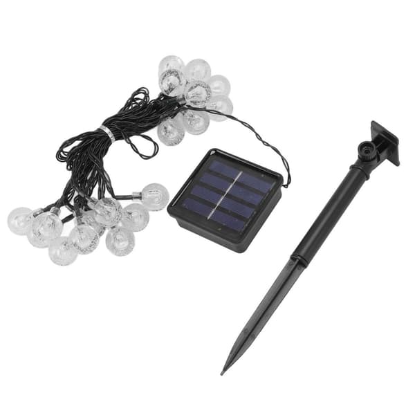 Solcelle Ball String Lights 20 LED 2 Moduser IP65 Vanntett Solar KLB