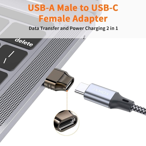 USB-C naar USB-adapter (2-pakk) Type C naar USB A