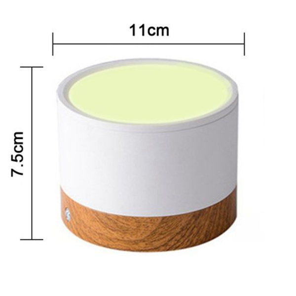 Taklampa ytmonterad LED takspot aluminium vit