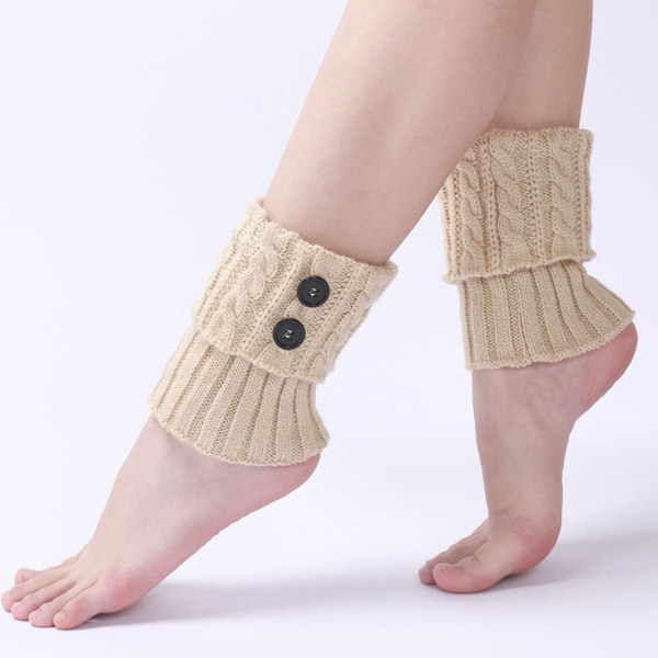 3 par kvinders vinter varm hæklet strik støvler manchet sokker kombination 2 KLB