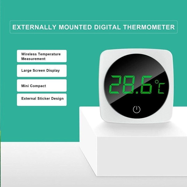 Digitalt akvarie termometer | LED akvarie temperatur display med berøringsskjerm - nøyaktig
