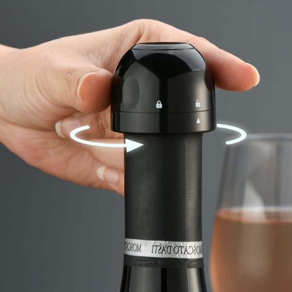 5-pack lufttät champagnepropp, minichampagneproppar, lufttät, läckagesäker