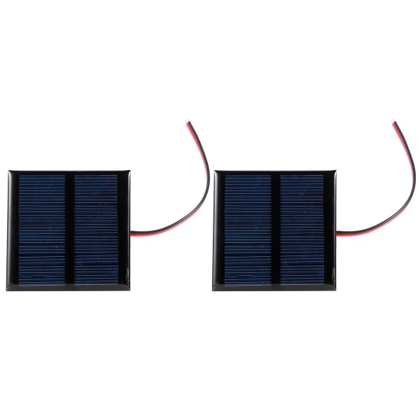 2stk 5,5V 0,6W Kablet solcellepanel Multifunksjonell bærbar KLB