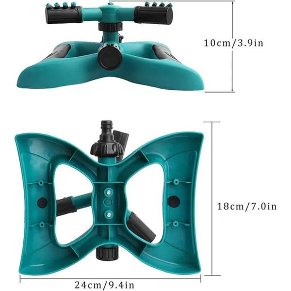 Hagesprinkler, automatisk plenvannssprinkler 360 grader
