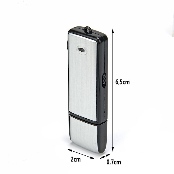aLLreLi Digital Diktafon CP00341 [2-i-1] 8GB Mini USB-minne, KLB