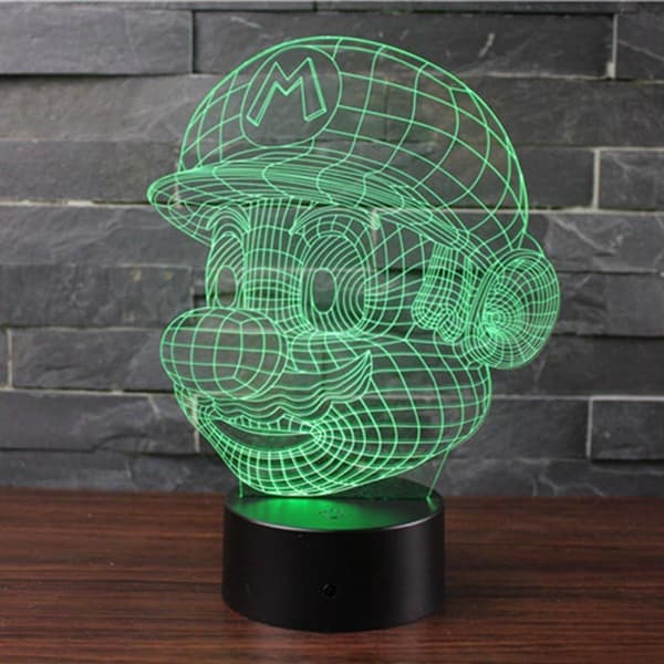 3D illusjonsnattlys, LED-skrivebordslampe, nattbordslampe, KLB