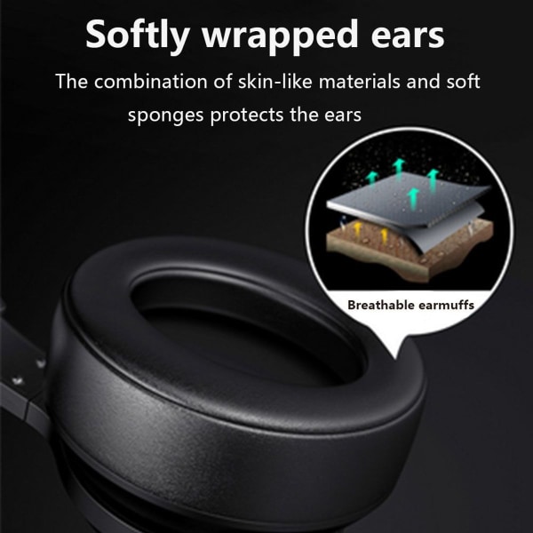 Aktiva brusreducerande Bluetooth-hörlurar över svart