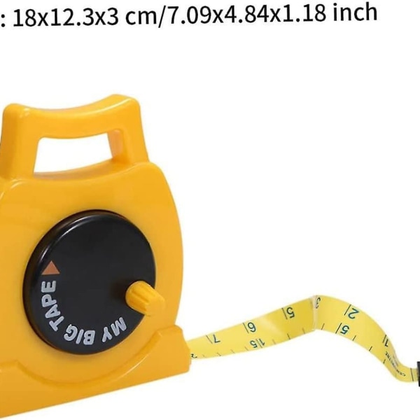 Soft retractable tape measure for children to use for constructive role play KLB