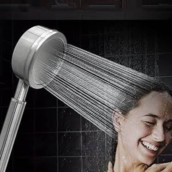 Högtrycksduschhuvud i rostfritt stål 304 handdusch med 310 sprinkler