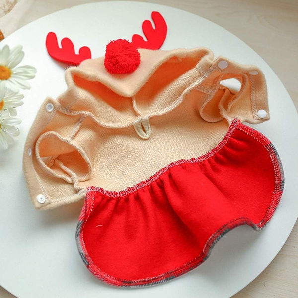 Jul husdjur hund tomte kostym kläder för vinter varm KLB