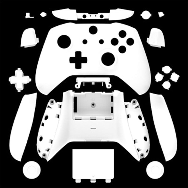 Komplett skyddande hölje reservdelar för Xbox One Wireless White KLB
