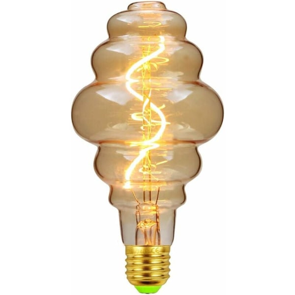 Dimbara 4W Vintage LED-lampor - Oregelbunden form, 220/240V - E27 Edison-skruv - Antik dekorativ glödlampa Specialitet (Bikupa) KLB