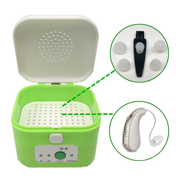 Høreapparat affugter tørretumbler sterilisator etui holder, USB tør boks KLB