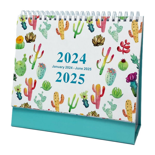 2024 Skrivbordskalender Stående Flip Desktop Kalender 2024, Januari Style2 KLB