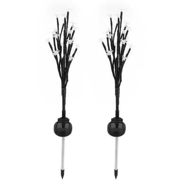 20 LED blomsterformede solcellelamper til hagen for KLB
