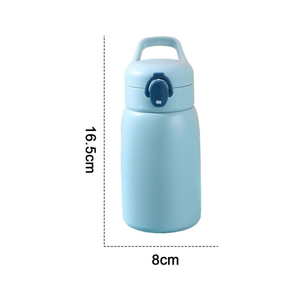 Modeisoleret flaske Kontrastfarve Bærbart bombelåg Straw Blue KLB