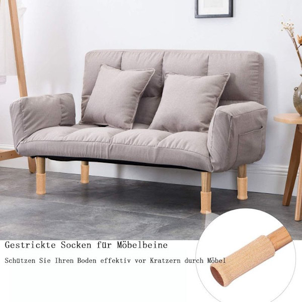 Stolsbensstrumpor Möbelstrumpor 24-pack Golvskydd Halkfria