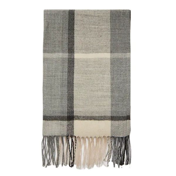 Tørklæde med blødt polyestertartan, vintertørklædet til mænd og kvinder KLB