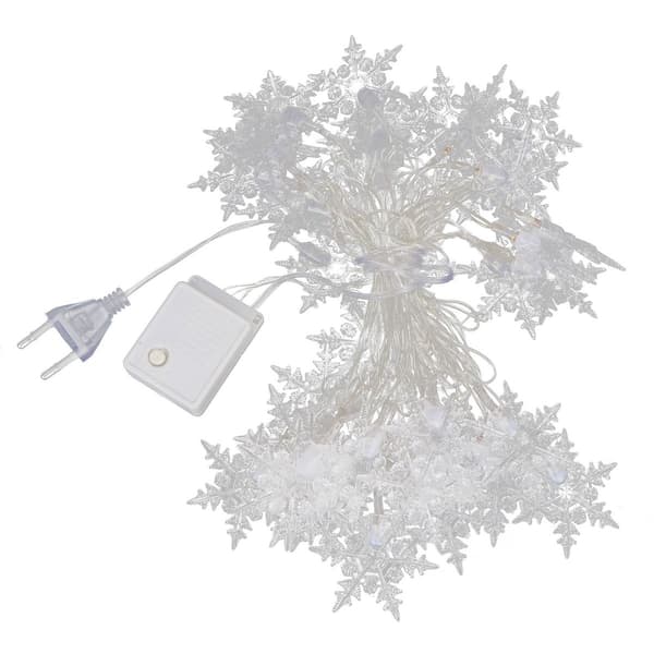 40LED plug-in snøfnugg utendørs fe-lys med 8 moduser for KLB