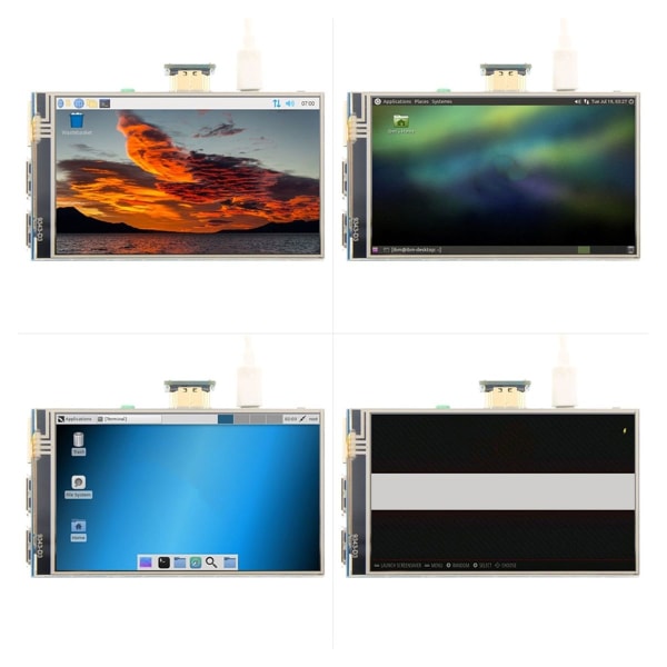 4 tommers HD multimedia interface LCD IPS-skjerm 800 x 480 KLB