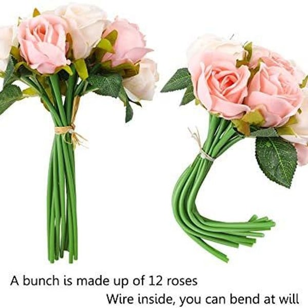 Kunstig rose, silkeblomst, falsk blomst, brudens brudebukett, KLB