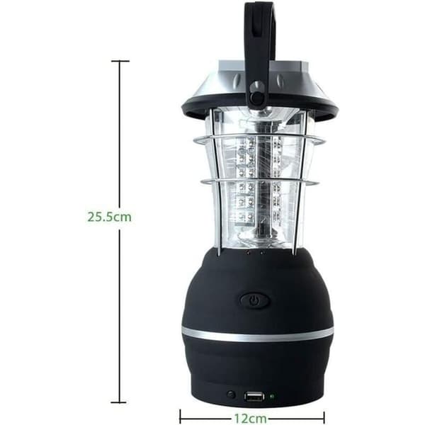 Solcellelykt, ultra-lys LED-campinglys, 2 justerbare lysmoduser, 5 lademoduser